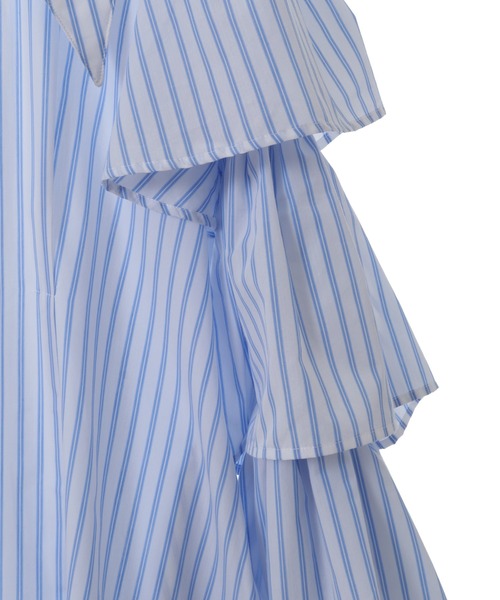 Candy Stripper（キャンディストリッパー）の「GOOD MOOD STRIPE ワンピース（ワンピース・レディース・ライトブルー/ミント/ホワイト・2）」の10枚目の写真