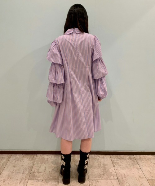 Candy Stripper（キャンディストリッパー）の「GOOD MOOD STRIPE ワンピース（ワンピース・レディース・ライトブルー/ミント/ホワイト・2）」の21枚目の写真