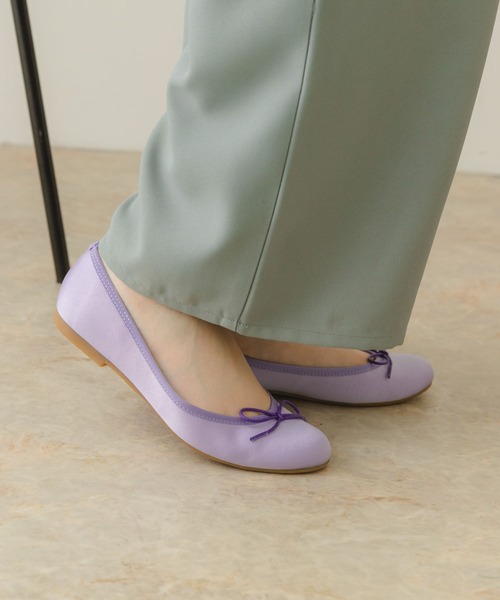 RODE SKO（ロデスコ）の「『MADE IN JAPAN』サテンプレーンバレエシューズ（バレエシューズ・レディース・ミント/ラベンダー/イエロー/ピンク/ベージュ系その他/ブラック/グレー/ブルー・36/37/38）」の6枚目の写真