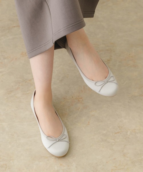 RODE SKO（ロデスコ）の「『MADE IN JAPAN』サテンプレーンバレエシューズ（バレエシューズ・レディース・ミント/ラベンダー/イエロー/ピンク/ベージュ系その他/ブラック/グレー/ブルー・36/37/38）」の3枚目の写真