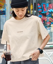 CONVERSE/コンバース アーチロゴプリントクロップド丈半袖Tシャツ