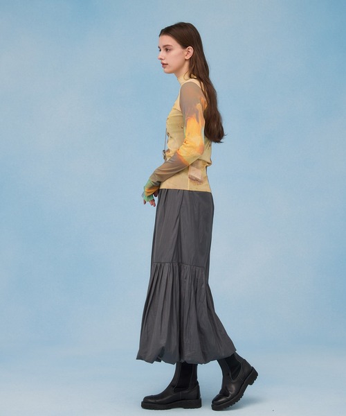 PUBLIC TOKYO（パブリックトウキョウ）の「【軽い】ボリュームギャザーバルーンスカート（スカート・レディース・アイボリー/ダークグレー/ブルー・FREE）」の22枚目の写真