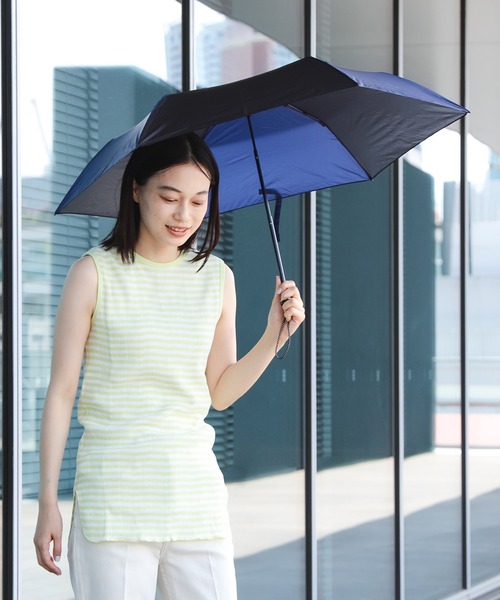 BEAMS BOY（ビームスボーイ）の「BEAMS BOY / 2トーン 軽量 折り畳み傘（折りたたみ傘・レディース・ラベンダー/ロイヤルブルー/ブラック・ONE SIZE）」の19枚目の写真