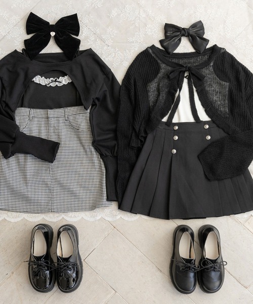 さち♡M'S GRACY♡袖リボン♡ボレロ♡カーディガン♡ブラック M'S GRACY - M'S GRACY(エムズグレイシー) ボレロ サイズ38 M