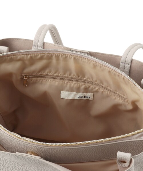 SHOO・LA・RUE(シューラルー)の「◆【軽量】前後ポケットA4トートバッグ【2WAY】(トートバッグ・レディース・アイボリー/ブラック/グレー・00)」の7枚目の写真