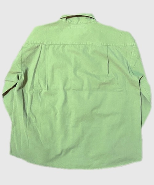 Alil(アリル)の「【Alil】ピケ&デニム シャツブルゾン シャツジャケット 大人カジュアル(ブルゾン・メンズ・ブルー/カーキ/グレイッシュベージュ・LARGE/MEDIUM/SMALL)」の16枚目の写真