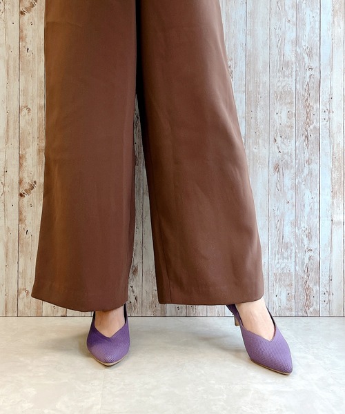 Noubel Voug Relax(ヌーベルヴォーグリラックス)の「ミドルヒールニットパンプス(パンプス・レディース・アイボリー/ブラック/パープル/ワイン/ベージュ系その他/ベージュ・M/S/L/LL)」の8枚目の写真