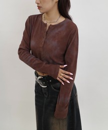 WHO'S WHO gallery | 【WEB限定】ヘンリーネックショートトップス(Tシャツ/カットソー)