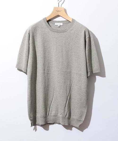 BEAUTY&YOUTH UNITED ARROWS(ビューティーアンドユースユナイテッドアローズ)の「BY ファイン ゲージ クルーネックニット◆(ニット/セーター・メンズ・ホワイト/ライトグレー/ネイビー・SMALL/MEDIUM/LARGE/X-LARGE)」の1枚目の写真