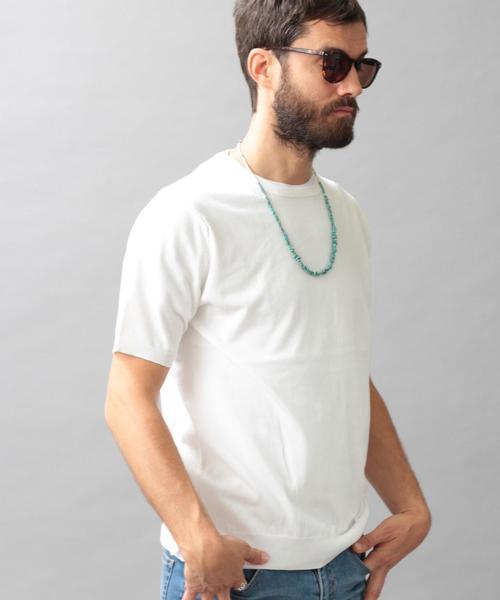 BEAUTY&YOUTH UNITED ARROWS(ビューティーアンドユースユナイテッドアローズ)の「BY ファイン ゲージ クルーネックニット◆(ニット/セーター・メンズ・ホワイト/ライトグレー/ネイビー・SMALL/MEDIUM/LARGE/X-LARGE)」の5枚目の写真