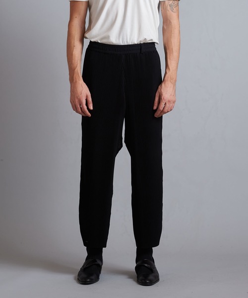 NO ID.（ノーアイディ）の「【NO ID.】Easy Wide Pleats Pants / イージー ワイド プリーツ パンツ（その他パンツ・メンズ・ブラック/グリーン/ブラック×グレー・1/2）」の5枚目の写真