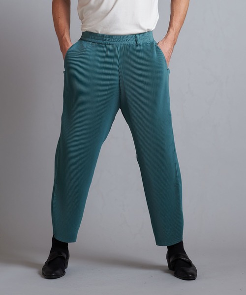 NO ID.（ノーアイディ）の「【NO ID.】Easy Wide Pleats Pants / イージー ワイド プリーツ パンツ（その他パンツ・メンズ・ブラック/グリーン/ブラック×グレー・1/2）」の13枚目の写真