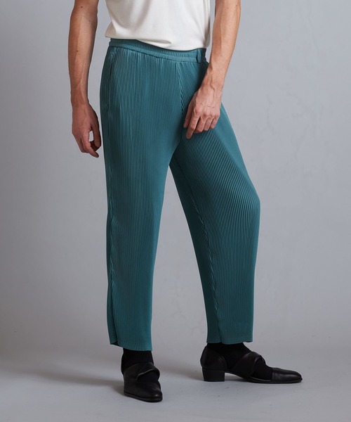 NO ID.（ノーアイディ）の「【NO ID.】Easy Wide Pleats Pants / イージー ワイド プリーツ パンツ（その他パンツ・メンズ・ブラック/グリーン/ブラック×グレー・1/2）」の16枚目の写真