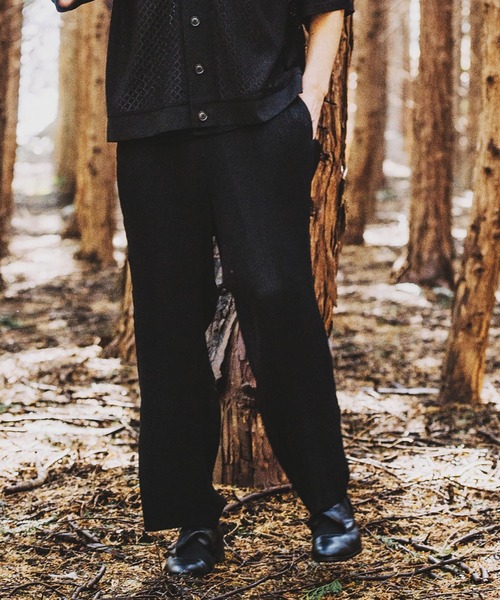 NO ID.（ノーアイディ）の「【NO ID.】Easy Wide Pleats Pants / イージー ワイド プリーツ パンツ（その他パンツ・メンズ・ブラック/グリーン/ブラック×グレー・1/2）」の19枚目の写真