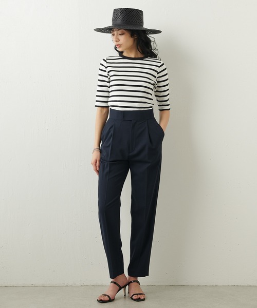 Whim Gazette（ウィムガゼット）の「ドライストレッチパンツ（スラックス・レディース・ライトベージュ/ネイビー/ピンク・36/38）」の5枚目の写真