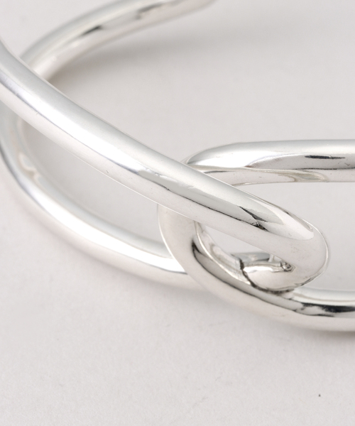 SLOBE IENA（スローブイエナ）の「【PHILIPPE AUDIBERT】クロスバングル（バングル/リストバンド・レディース・シルバー・FREE）」の3枚目の写真