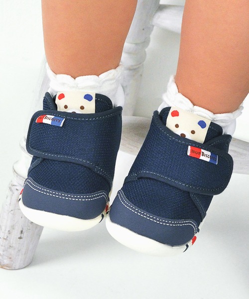 HOT BISCUITS（ホットビスケッツ）の「ファーストベビーシューズ（スニーカー・キッズ・ホワイト/ネイビー/レッド/マルチ・11.5cm/13.5cm/12cm/12.5cm/13cm）」の2枚目の写真