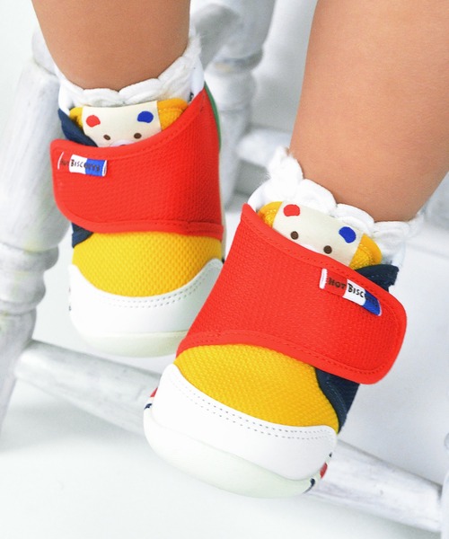 HOT BISCUITS（ホットビスケッツ）の「ファーストベビーシューズ（スニーカー・キッズ・ホワイト/ネイビー/レッド/マルチ・11.5cm/13.5cm/12cm/12.5cm/13cm）」の4枚目の写真