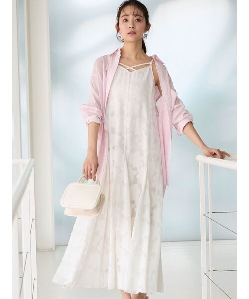 MERCURYDUO(マーキュリーデュオ)の「シアーストライプシャツ(シャツ/ブラウス・レディース・ベージュ/ブルー/ピンク・FREE)」の10枚目の写真