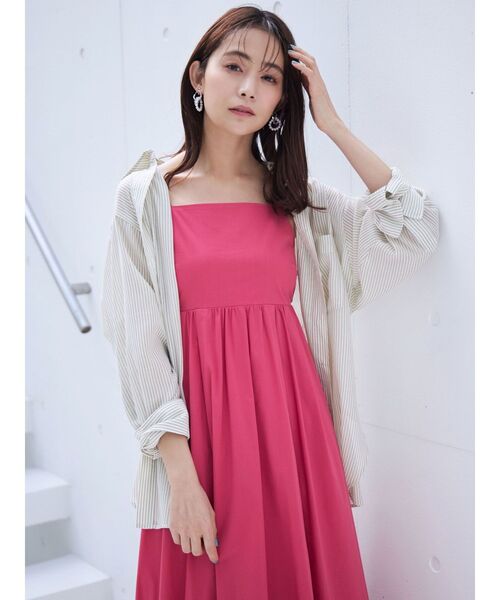 MERCURYDUO(マーキュリーデュオ)の「シアーストライプシャツ(シャツ/ブラウス・レディース・ベージュ/ブルー/ピンク・FREE)」の14枚目の写真