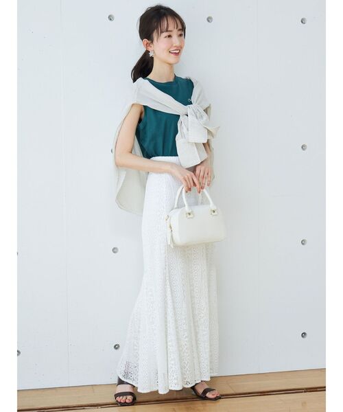 MERCURYDUO(マーキュリーデュオ)の「シアーストライプシャツ(シャツ/ブラウス・レディース・ベージュ/ブルー/ピンク・FREE)」の19枚目の写真