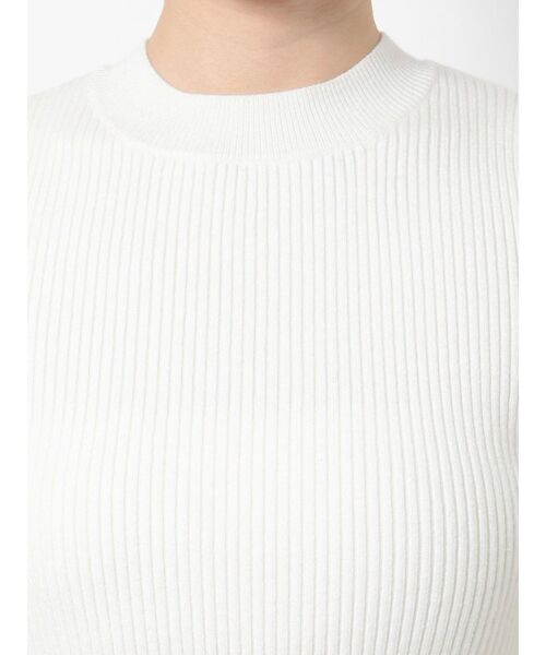 RESEXXY（リゼクシー）の「ショルダーチェックシアーニットトップス（ニット/セーター・レディース・ラベンダー/ブラック/ホワイト・FREE）」の15枚目の写真