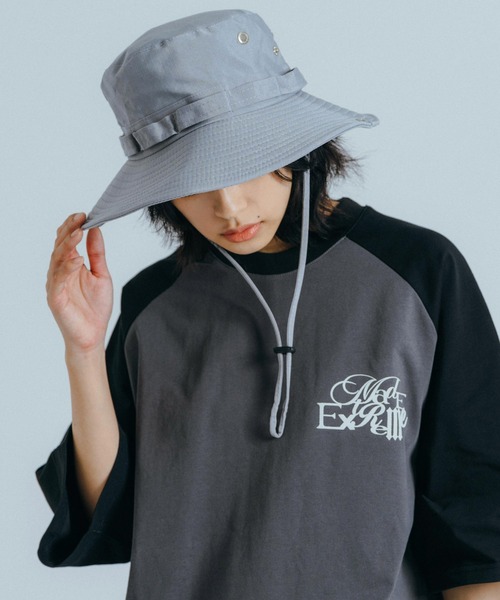 Ressaca（レサーカ）の「ドローコード付きアドベンチャーサファリハット ユニセックス（ハット・メンズ・ブラック/カーキ/グレー/チャコールグレー/ネイビー/ベージュ・FREE）」の18枚目の写真