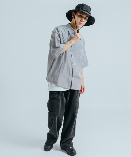 Ressaca（レサーカ）の「ドローコード付きアドベンチャーサファリハット ユニセックス（ハット・メンズ・ブラック/カーキ/グレー/チャコールグレー/ネイビー/ベージュ・FREE）」の9枚目の写真