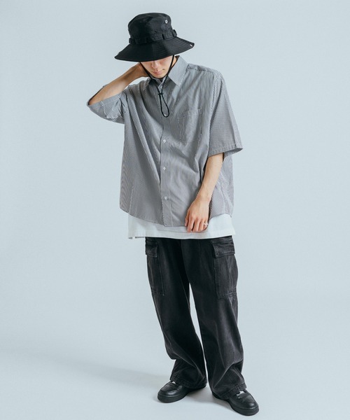 Ressaca（レサーカ）の「ドローコード付きアドベンチャーサファリハット ユニセックス（ハット・メンズ・ブラック/カーキ/グレー/チャコールグレー/ネイビー/ベージュ・FREE）」の10枚目の写真