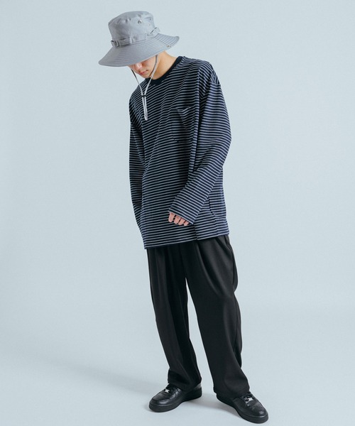 Ressaca（レサーカ）の「ドローコード付きアドベンチャーサファリハット ユニセックス（ハット・メンズ・ブラック/カーキ/グレー/チャコールグレー/ネイビー/ベージュ・FREE）」の20枚目の写真