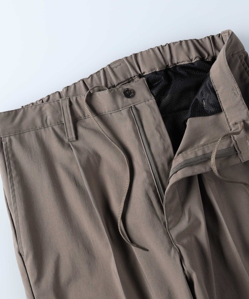 PLUS ONE(プラスワン)の「【接触冷感】【PLUS ONE】サラサラレギュラートラウザー / 吸水速乾(スラックス・メンズ・ブラック/ダークベージュ・S/M/L/XL)」の3枚目の写真