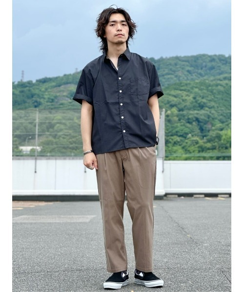 PLUS ONE(プラスワン)の「【接触冷感】【PLUS ONE】サラサラレギュラートラウザー / 吸水速乾(スラックス・メンズ・ブラック/ダークベージュ・S/M/L/XL)」の19枚目の写真