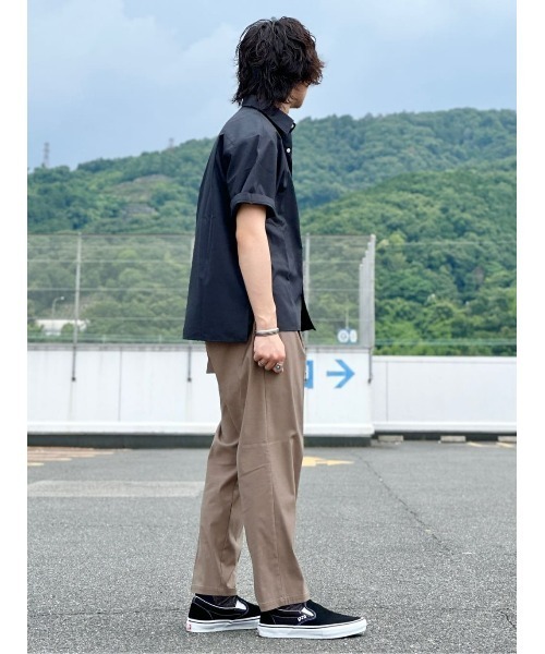 PLUS ONE(プラスワン)の「【接触冷感】【PLUS ONE】サラサラレギュラートラウザー / 吸水速乾(スラックス・メンズ・ブラック/ダークベージュ・S/M/L/XL)」の20枚目の写真