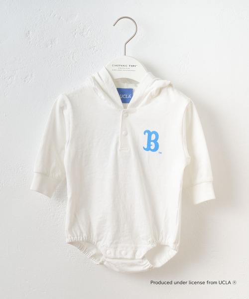 UCLA(ユーシーエルエー)の「【KIDS】【UCLA/ユーシーエルエー】バックプリントロンパース(ロンパース・キッズ・チャコールグレー/ホワイト・80)」の3枚目の写真