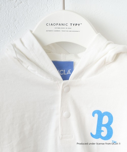 UCLA(ユーシーエルエー)の「【KIDS】【UCLA/ユーシーエルエー】バックプリントロンパース(ロンパース・キッズ・チャコールグレー/ホワイト・80)」の4枚目の写真