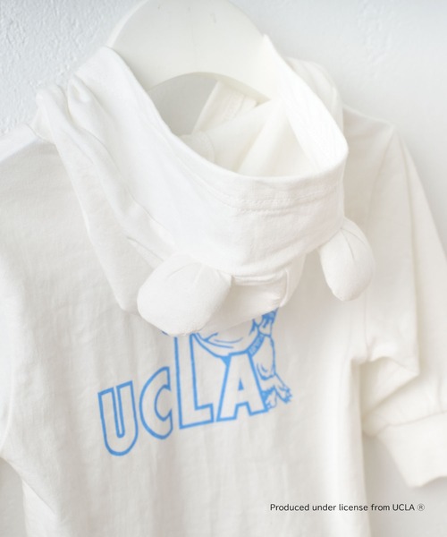 UCLA(ユーシーエルエー)の「【KIDS】【UCLA/ユーシーエルエー】バックプリントロンパース(ロンパース・キッズ・チャコールグレー/ホワイト・80)」の10枚目の写真