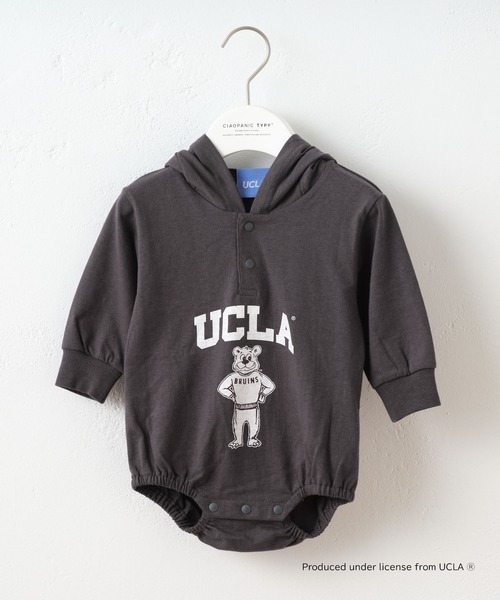 UCLA(ユーシーエルエー)の「【KIDS】【UCLA/ユーシーエルエー】バックプリントロンパース(ロンパース・キッズ・チャコールグレー/ホワイト・80)」の11枚目の写真