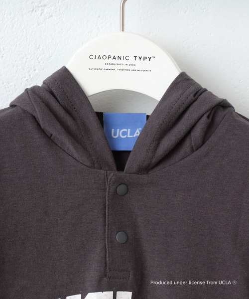 UCLA(ユーシーエルエー)の「【KIDS】【UCLA/ユーシーエルエー】バックプリントロンパース(ロンパース・キッズ・チャコールグレー/ホワイト・80)」の12枚目の写真