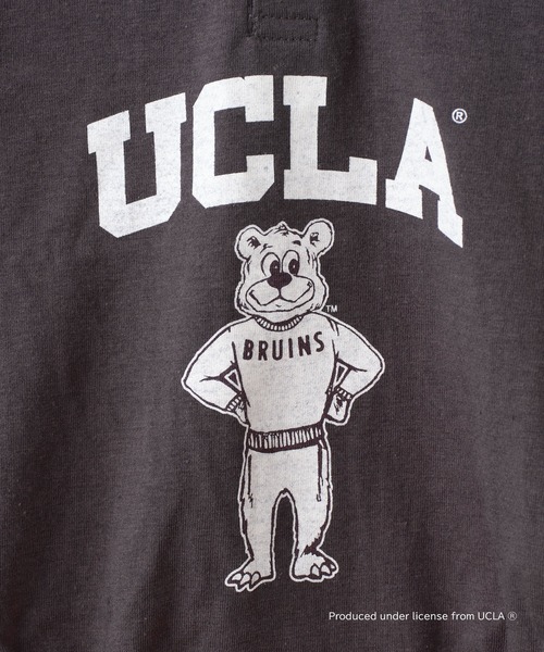 UCLA(ユーシーエルエー)の「【KIDS】【UCLA/ユーシーエルエー】バックプリントロンパース(ロンパース・キッズ・チャコールグレー/ホワイト・80)」の13枚目の写真