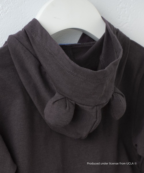 UCLA(ユーシーエルエー)の「【KIDS】【UCLA/ユーシーエルエー】バックプリントロンパース(ロンパース・キッズ・チャコールグレー/ホワイト・80)」の17枚目の写真