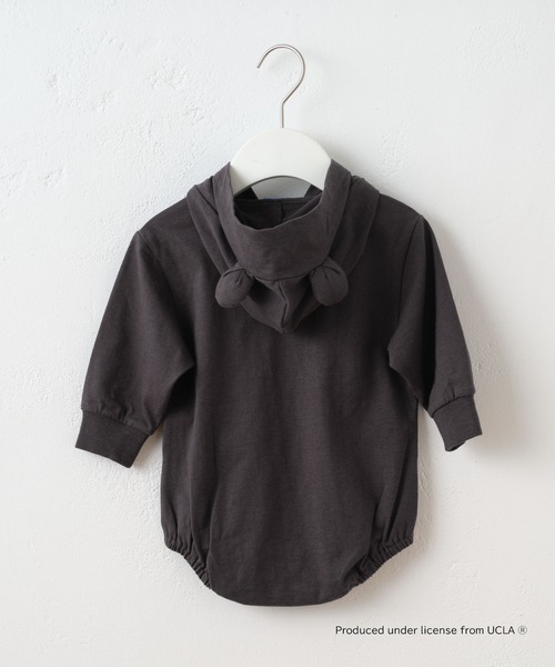 UCLA(ユーシーエルエー)の「【KIDS】【UCLA/ユーシーエルエー】バックプリントロンパース(ロンパース・キッズ・チャコールグレー/ホワイト・80)」の18枚目の写真