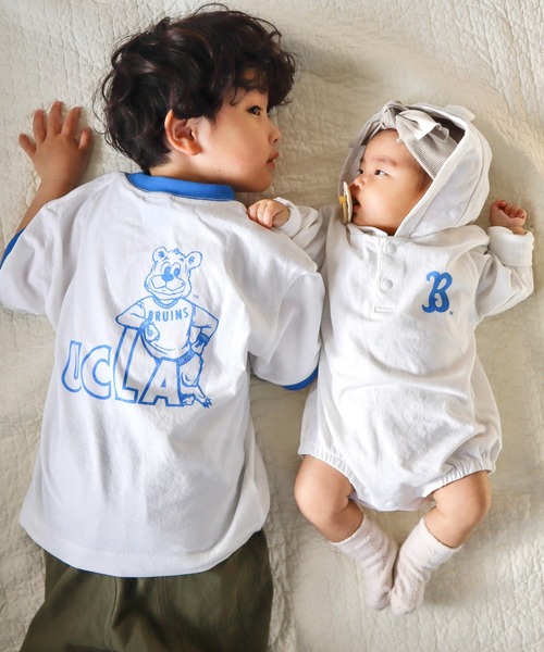 UCLA(ユーシーエルエー)の「【KIDS】【UCLA/ユーシーエルエー】バックプリントロンパース(ロンパース・キッズ・チャコールグレー/ホワイト・80)」の20枚目の写真