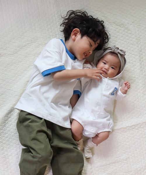 UCLA(ユーシーエルエー)の「【KIDS】【UCLA/ユーシーエルエー】バックプリントロンパース(ロンパース・キッズ・チャコールグレー/ホワイト・80)」の21枚目の写真