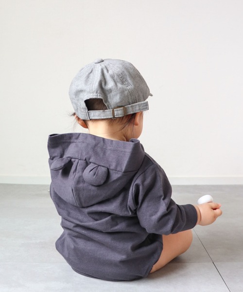 UCLA(ユーシーエルエー)の「【KIDS】【UCLA/ユーシーエルエー】バックプリントロンパース(ロンパース・キッズ・チャコールグレー/ホワイト・80)」の19枚目の写真