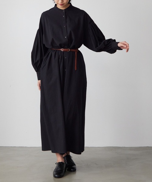 for/c（フォーシー）の「オーガニックコットンボリュームスリーブワンピース【サスティナブル】（ワンピース・レディース・ホワイト/ブラック/ライトグリーン・MP/LP/SP/L/LL/M）」の18枚目の写真