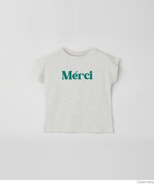 coca（coca）（コカ）の「キッズ 親子お揃いロゴプリントロールアップ袖Tシャツ（Tシャツ/カットソー・キッズ・ネイビー/ホワイト/ピンク/アイボリー/チャコール/グレー・100/110/120/130/140）」の18枚目の写真