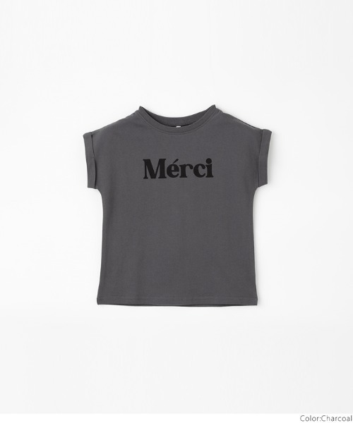 coca（coca）（コカ）の「キッズ 親子お揃いロゴプリントロールアップ袖Tシャツ（Tシャツ/カットソー・キッズ・ネイビー/ホワイト/ピンク/アイボリー/チャコール/グレー・100/110/120/130/140）」の20枚目の写真