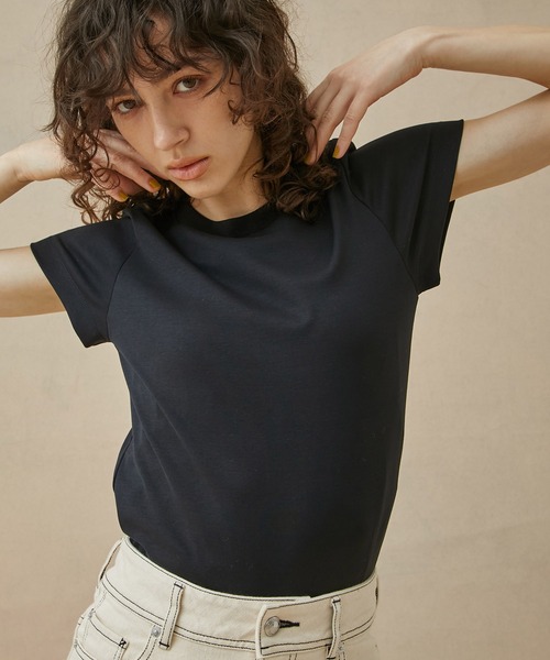 PUBLIC TOKYO（パブリックトウキョウ）の「極ココTシャツ/白T（Tシャツ/カットソー・レディース・ホワイト/ブラック/グリーン・1/2）」の6枚目の写真