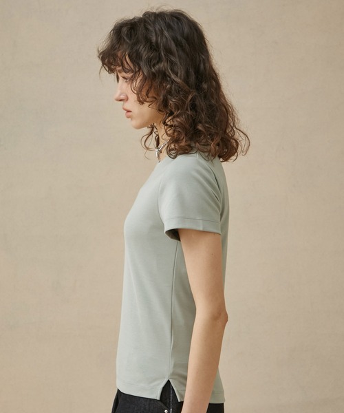 PUBLIC TOKYO（パブリックトウキョウ）の「極ココTシャツ/白T（Tシャツ/カットソー・レディース・ホワイト/ブラック/グリーン・1/2）」の11枚目の写真