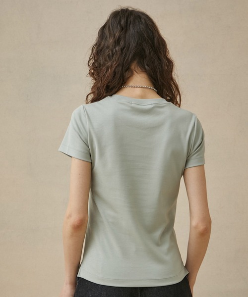 PUBLIC TOKYO（パブリックトウキョウ）の「極ココTシャツ/白T（Tシャツ/カットソー・レディース・ホワイト/ブラック/グリーン・1/2）」の15枚目の写真